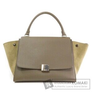 Celine Trapeze 2way Calfskin Leather Shoulder bag leather
